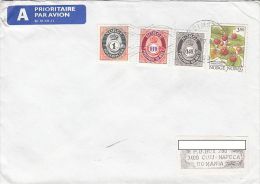 19745- WILD STRAWBERRIES, VALUES, STAMPS ON COVER, 1997, NORWAY - Covers & Documents