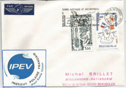 Expeditions Polaires Françaises (30 Ième Anniversaire), Lettre De La Base Martin Vivies (île St Paul-Amsterdam) 1977 - Events & Gedenkfeiern