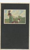 T. CORBELLA, GLAMOUR FASHION, Lovely Lady, Elegant Woman With Dogs, EX Cond. PC Mailed In Envelope  1921 - Corbella, T.