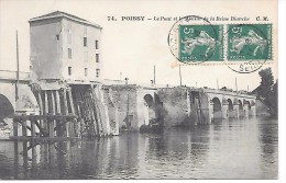 POISSY -  Le Pont Et Le Moulin De La Reine Blanche - Poissy