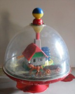 Toupie Caroussel Vintage "Moulin" - Jouets Anciens