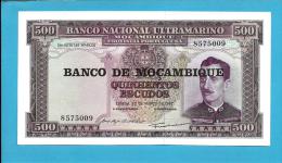 MOZAMBIQUE - 500 ESCUDOS - ND (1976 - Old Date 22.03.1967 ) - UNC - P 118 - 7 Digits - CALDAS XAVIER - PORTUGAL - Mozambico