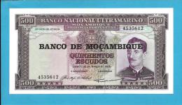 MOZAMBIQUE - 500 ESCUDOS - ND (1976 - Old Date 22.03.1967 ) - AUNC - P 118 - 7 Digits - CALDAS XAVIER - PORTUGAL - Mozambico