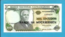 MOZAMBIQUE - 1000 ESCUDOS - ND ( 1976 Old Date 23.05.1972 ) - P 119 - UNC. - GAGO COUTINHO - VERSO( SACADURA CABRAL ) - Mozambique