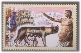 Capitoline Wolf With Romulus And Remus  Etruscan Sculpture  Bronze Artifact Leaning Tower Of Pisa Statue Of Augustus MNH - Archaeology