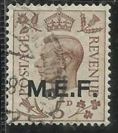 COLONIE OCCUPAZIONI STRANIERE MEF 1943 - 1947 M.E.F. 5 P USATO USED OBLITERE´ - Occ. Britanique MEF