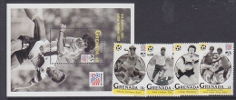 Grenada 1994 Football World Cup USA  4v  + M/s ** Mnh (WC017) - 1994 – USA