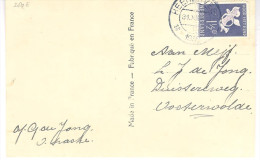 1935 NVPH 289 Op Nieuwjaarskaart Van Heerenveen Naar Oosterwolde - Covers & Documents