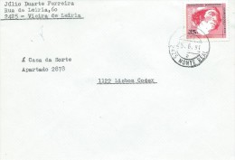 TIMBRES -  STAMPS- LETTRE - MARCOPHILIE - PORTUGAL -  NAVEGATEUR GIL EANES - CACHET 25-06-1991- MONTE REAL - Lettres & Documents