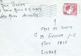 TIMBRES -  STAMPS- LETTRE - MARCOPHILIE - PORTUGAL -  NAVEGATEUR GIL EANES - CACHET 04-09-1991- ARCOS DE VALDEVEZ - Lettres & Documents