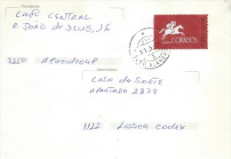 TIMBRES -  STAMPS- LETTRE - MARCOPHILIE - PORTUGAL - TIMBRE SERIE A (PAS DE FRAI) - CACHET 31-03-1993 - ALANDROAL - Lettres & Documents