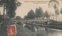 ( CPA 08 )  CHÂTEAU-PORCIEN  /  Le Pont De La Villette  -  (défaut Coin Bas Gauche) - - Chateau Porcien