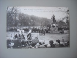MOSELLE METZ LE DRAPEAU D'UN GLORIEUX REGIMENT DU 20e CORPS SALUE PAR..........MARECHAL PETAIN 19/11/1918 - Metz Campagne