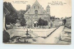 SAINT CHEF - La Fontaine Et L'église. - Saint-Chef