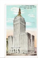 UNITED STATES 1929 - VINTAGE POSTCARD NEW YORK - N.Y.CENTRAL BUILDING  PARK AV /47TH STR POSTM JERSEY CITY OCT 22,1929 - Altri Monumenti, Edifici