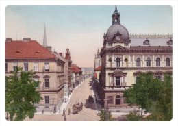 POSTCARDS Historical Views - Plzen 003: Building The City Savings Bank (the Beginning Of XX Cent.), (reprint) - Banques