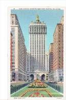 UNITED STATES 1936 - VINTAGE POSTCARD NEW YORK - N.Y.CENTRAL BUILDING VIEW FROM PARK AVE POSTM NEW YORK JUL 9,1936   POS - Autres Monuments, édifices