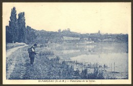 SAINT FARGEAU Panorama De La Seine Pêcheur? (Photo édition) Seine Et Marne (77) - Saint Fargeau Ponthierry