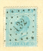 België/Belgique 18  L 130  Fontaine L'Eveque  Nipa + 50 - 1865-1866 Profile Left