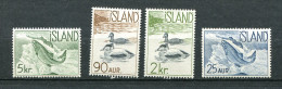 Islande ** N) 294 à 297  Morue Et Canard - Unused Stamps