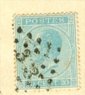 België/Belgique 18  L 363  Tournai  Nipa + 0 - 1865-1866 Profile Left