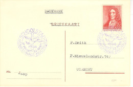 1948 NVPH 490  Met Tentoonstellingsstempel Van SCHOOLSTAD 'sGravenhage - Houtrust  Naar Utrecht - Lettres & Documents