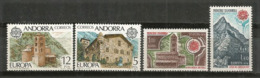 ANDORRA / ANDORRE. Europa 1978. Maison De Charlemagne,églises De Pal,St Jean De Caselles,etc. 4 T-p Neufs ** Côte 28 € - Altri & Non Classificati