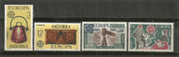 ANDORRA / ANDORRE. Europa 1976. Artisanat Andorran.   4 T-p Neufs **  Côte 15,00 € - Autres & Non Classés