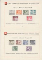 Switzerland 1949 Frankomarken 12v On 2 Sonderblatter Unused (F3421) - Unused Stamps