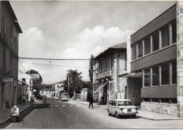 Abruzzo-teramo-s.egidio Alla Vibrata Corso Adriatico Veduta Negozi Auto Prinz Vespa Benzinaio Total Animata Anni 50 60 - Andere & Zonder Classificatie