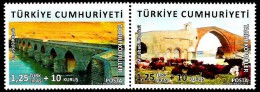 Turkey - 2015 - Historical Bridges - Mint Stamp Set - Nuovi