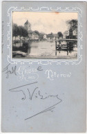 Gruss Aus TETEROW Kirchenteich Waschsteg Prägedruck 8.7.1904 Gelaufen - Teterow