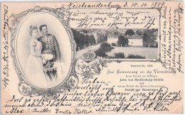 NEUSTRELITZ 1899 Vermählung Jutta Von Mecklenburg Strelitz Danilo Von Montenegro 11.10.1899 Gelaufen - Neustrelitz