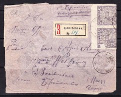 COVERS-3-33 R- LETTER FROM RUSSIA TO GERMANY. INFLATION STAMPS. - Cartas & Documentos