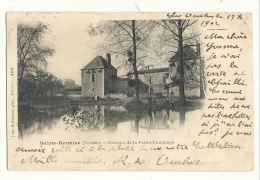 Cp, 85, Sainte-Hermine, Château De La Petite Coudraye, Voyagée 1902 - Sainte Hermine