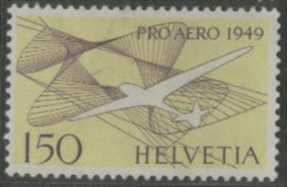 SWITZERLAND 1949 1f50 Special Flight SG 499 HM ZBO17 - Unused Stamps