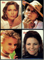 4 X Kino-Autogrammkarte  -  Repro, Signatur Aufgedruckt  -  Katharine Hepburn , Lisa Eichhorn , Faye Dunaway - Handtekening