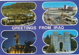 BAGHDAD, GREETINGS FROM IRAQ, Vintage Old Photo Postcard - Irak