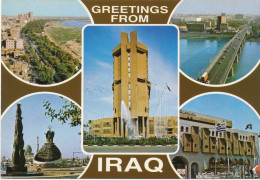 BAGHDAD, GREETINGS FROM IRAQ, Vintage Old Photo Postcard - Iraq