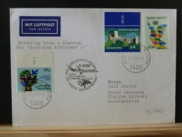 52/766   LETTRE. 1981  DHAHAN - First Flight Covers