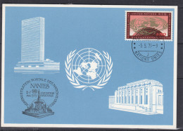 Nations Unies - Genève - Carte Postale De 1979 - Oblitération Genève - Exposition à Nantes - Cartas & Documentos