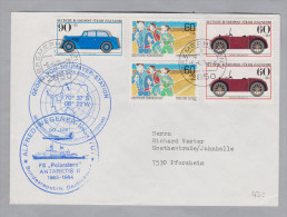 Motiv Antarktis 1984-04-06 Georg-von-Neumayer-Stat.Polarstern Brief 2 - Navi Polari E Rompighiaccio