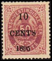 1895. Surcharge. 10 CENTS 1895 On 50 C. Violet. (Michel: 15) - JF128218 - Dänisch-Westindien