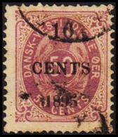 1895. Surcharge. 10 CENTS 1895 On 50 C. Violet. (Michel: 15) - JF128216 - Dänisch-Westindien
