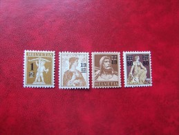 SUIZA 1914, YVERT 145-48,  *MH* - Neufs