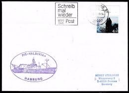 ARCTIC, GERMANY, FS"VALDIVIA", 1995 Over Hamburg, ShipsCachet !! Look Scan II 1.5-16 - Spedizioni Artiche