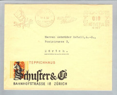 Motiv Bau Bodenbelag Teppich 1936-02-19 Schuster Frei-O - Postage Meters