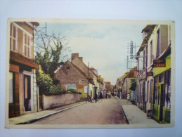 CHÂTEAUMEILLANT  (Cher)  :  Rue  GRANDE  -  Carte Colorisée  1946    - Châteaumeillant