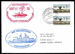 ANTARCTIC, GERMANY, FS"POLARSTERN" 15.10.1987, ,2 Cachets ANT VI  !! Look Scan II 1.5-78 - Expediciones Antárticas