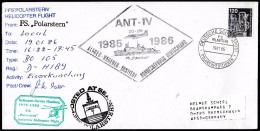 ANTARCTIC, GERMANY, FS"POLARSTERN"  19.1.1986, ,3 Cachets ANT IV ,Helicopter-Flight !! Look Scan II 1.5-01 - Expediciones Antárticas